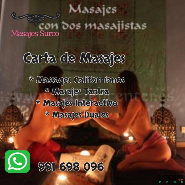 Masajes Eróticos Lima Metropolitana: Masajes Hoteles Domicilio en Miraflores