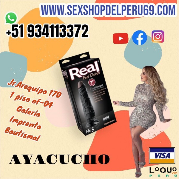 Sex Shop Arequipa: consolador con vibrador real feel / dildos / fundas