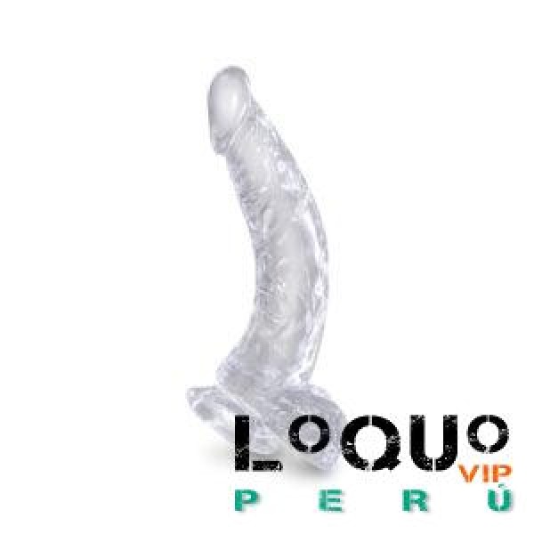 Sex Shop Puno: sexshop69 B-CONSOLADOR KING COCK CLEAR 7.5 CON TESTICULO
