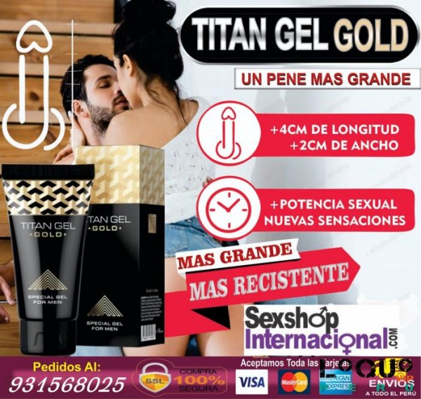 Sex Shop Lima Metropolitana: TITAN GEL DORADO EL MEJOR DESARROLLADOR VIRIL SEXSHOP 931568025