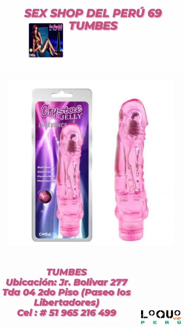 Sex Shop Tumbes: JELLY LIMERENCE PINK VIBRADOR CRYSTAL