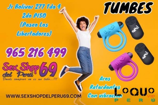 Sex Shop Tumbes: Un anillo vibrador para envolverte con nuevas sensaciones.