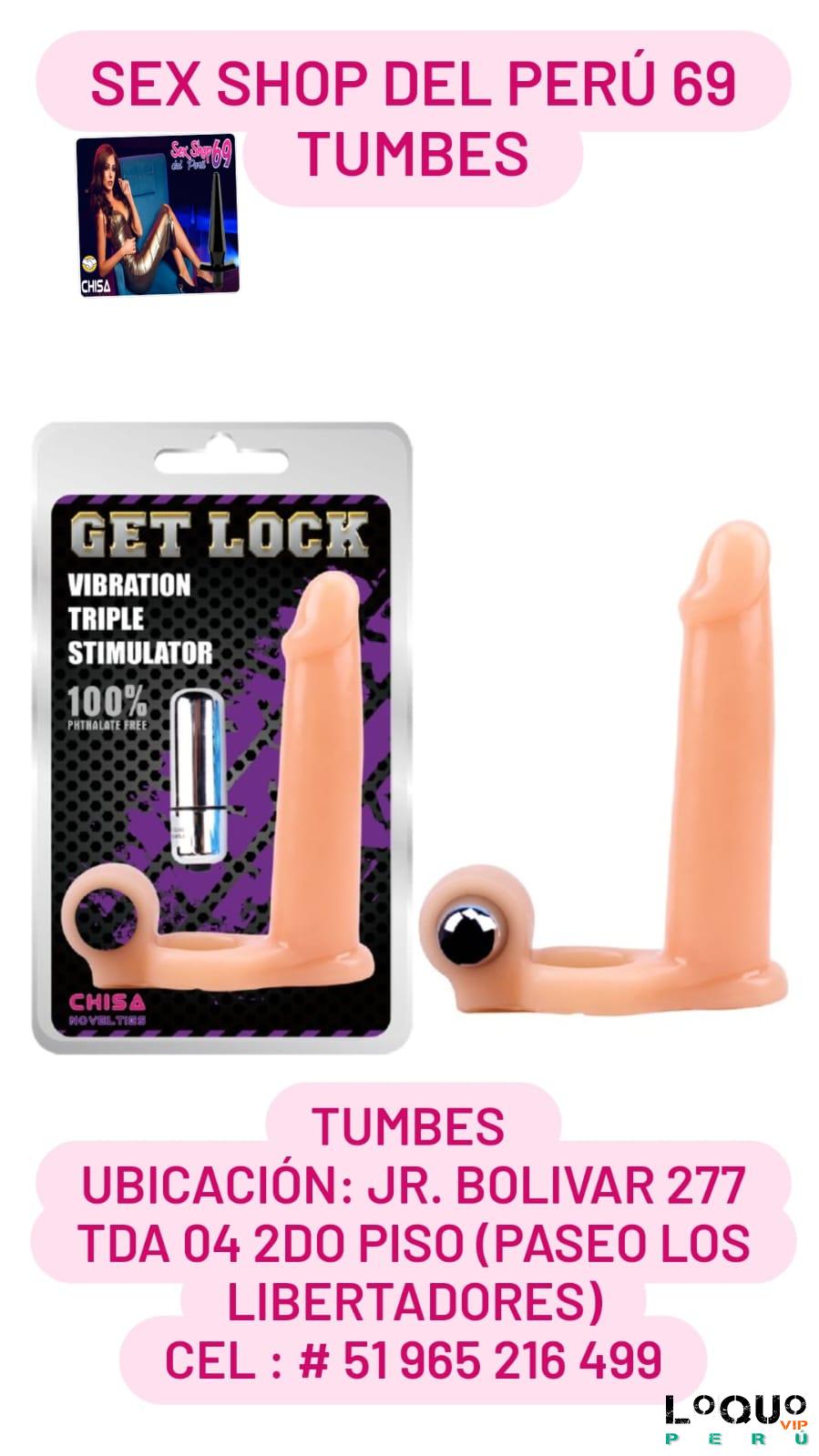 Sex Shop Tumbes: VIBRADOR TRIPLE STIMULADOR FUNDA