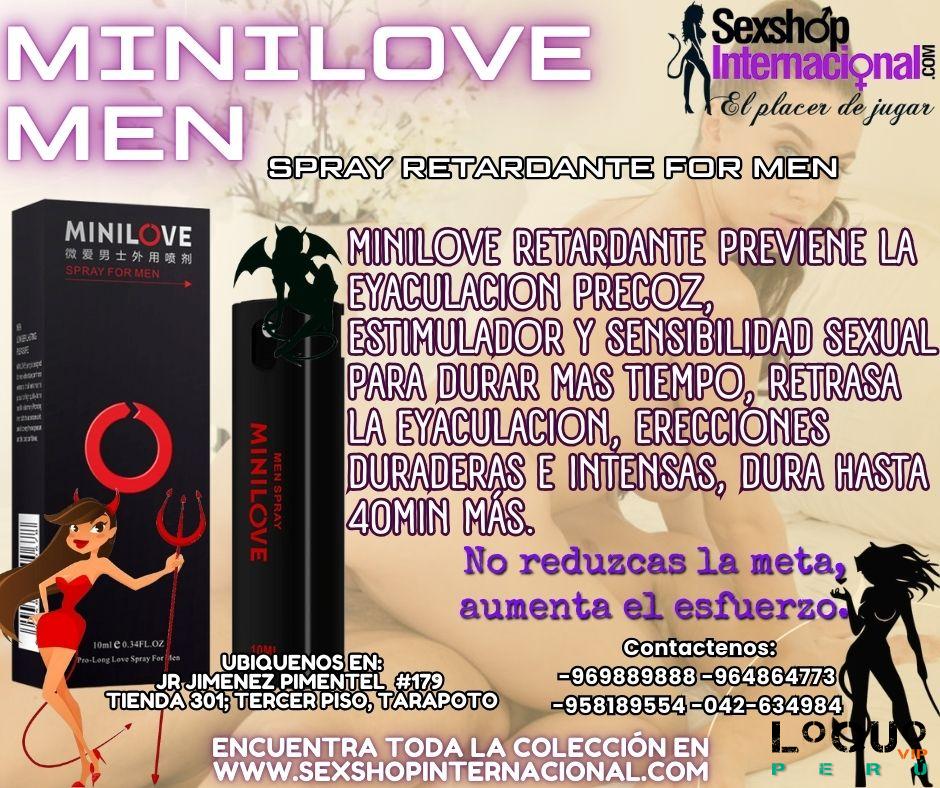Sex Shop San Martín: MINILOVE FOR MEN RETARDANTE Y MAYOR FIRMEZA TARAPOTO SEXTOYS