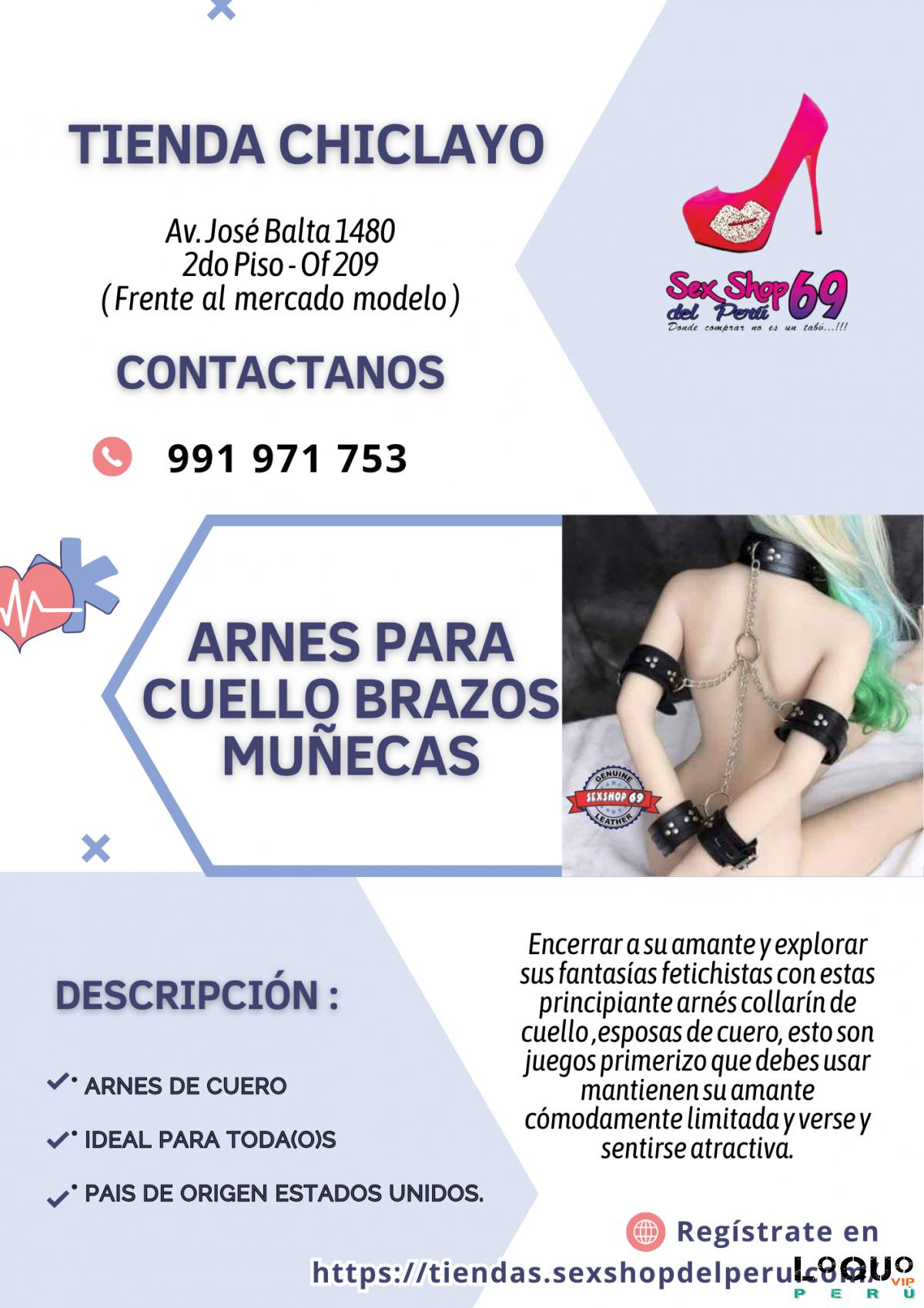 Sex Shop Lambayeque: ARNES PARA CUELLO BRAZOS MUÑECASS