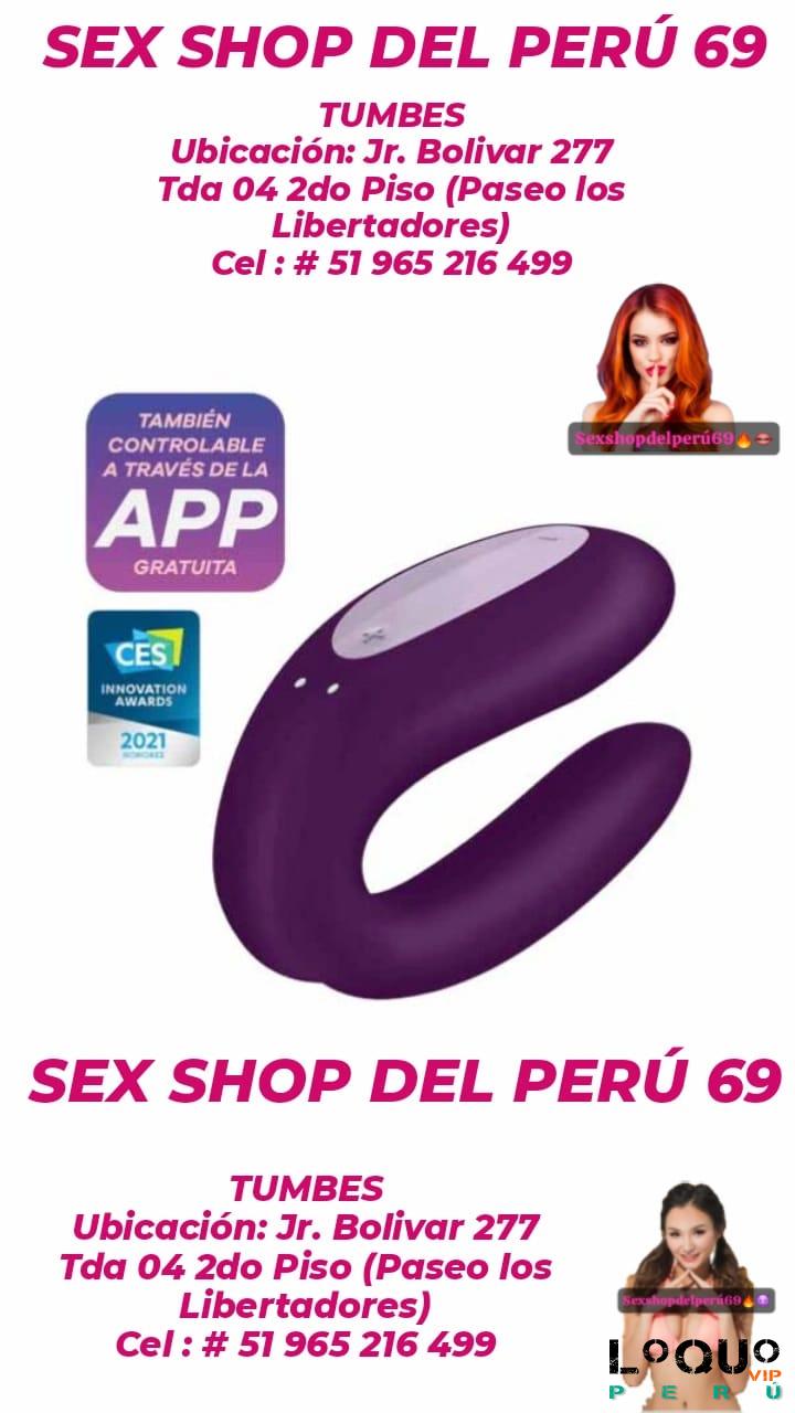 Sex Shop Tumbes: Vibrador Double Joy Lila