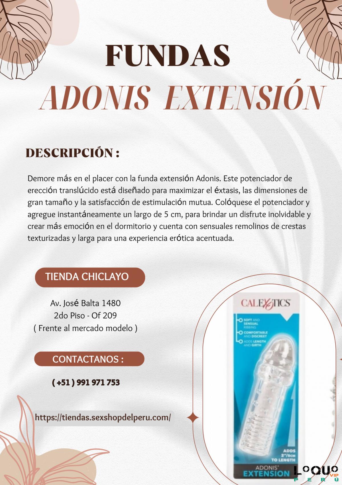 Sex Shop Lambayeque: FUNDASS ADONIS ® EXTENSION NEGRO