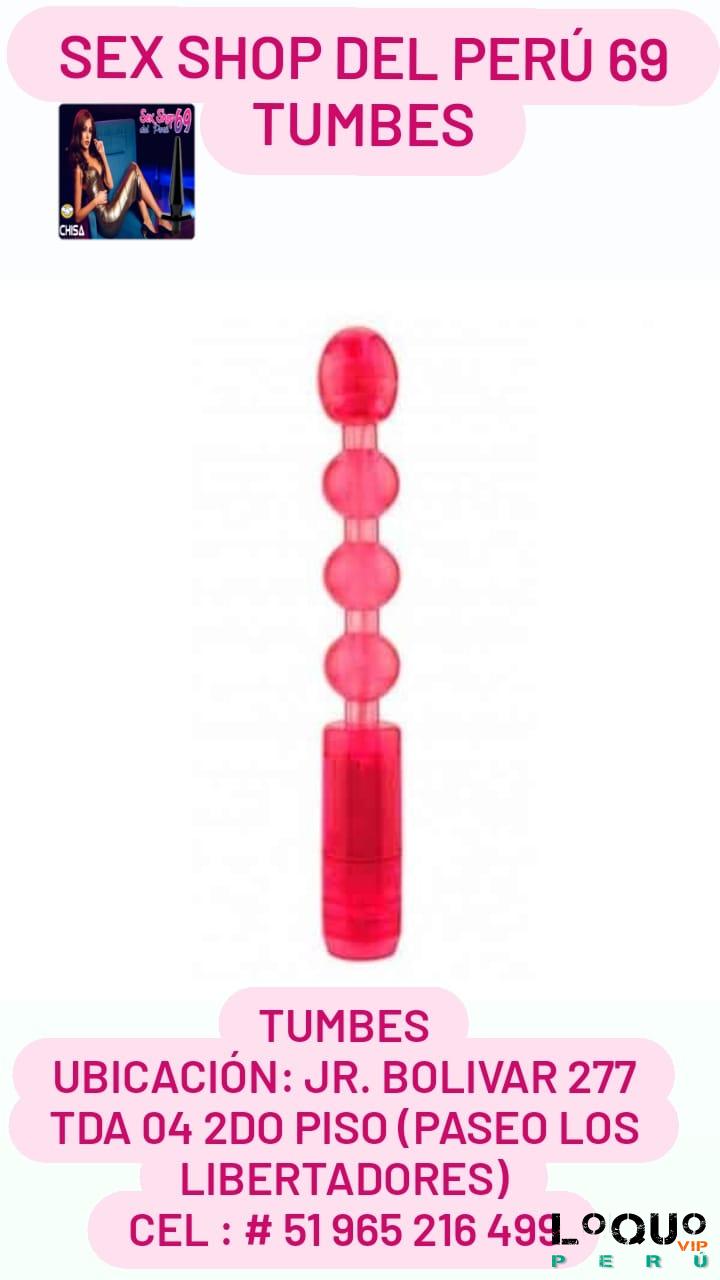 Sex Shop Tumbes: Waterproof Flexible Anal Beads Rosa