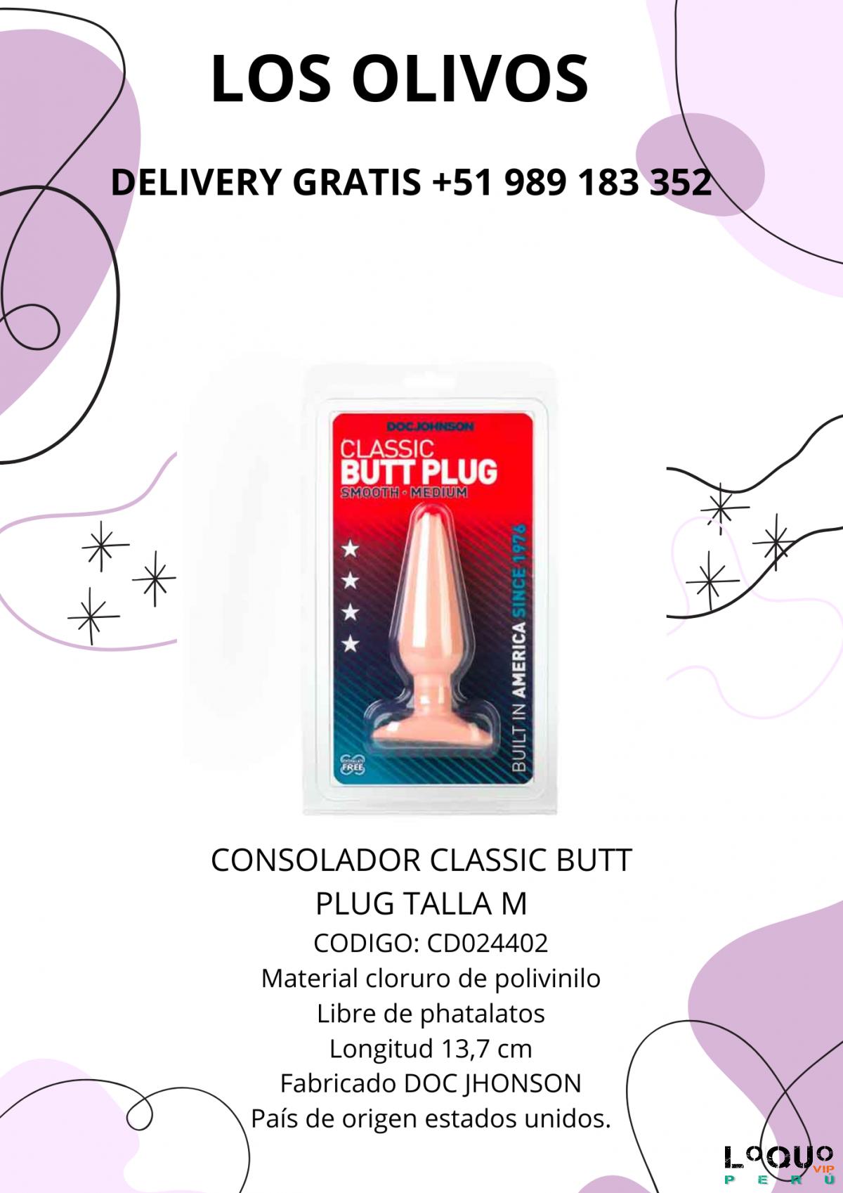 Sex Shop Lima: ANAL BUTT PLUG TALLA M