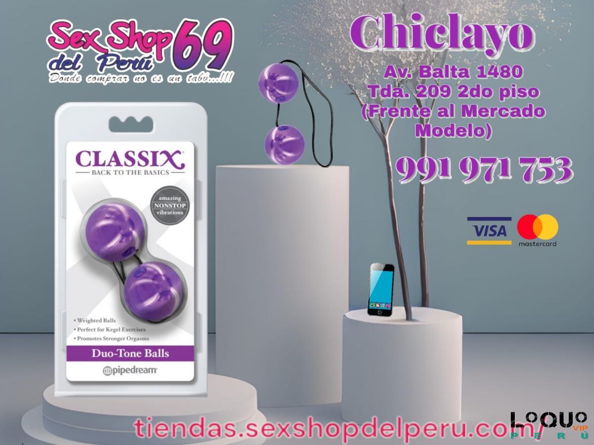 Sex Shop Lambayeque: BOLAS CHINASS CLASSICO DUO-TONO VIOLETAA