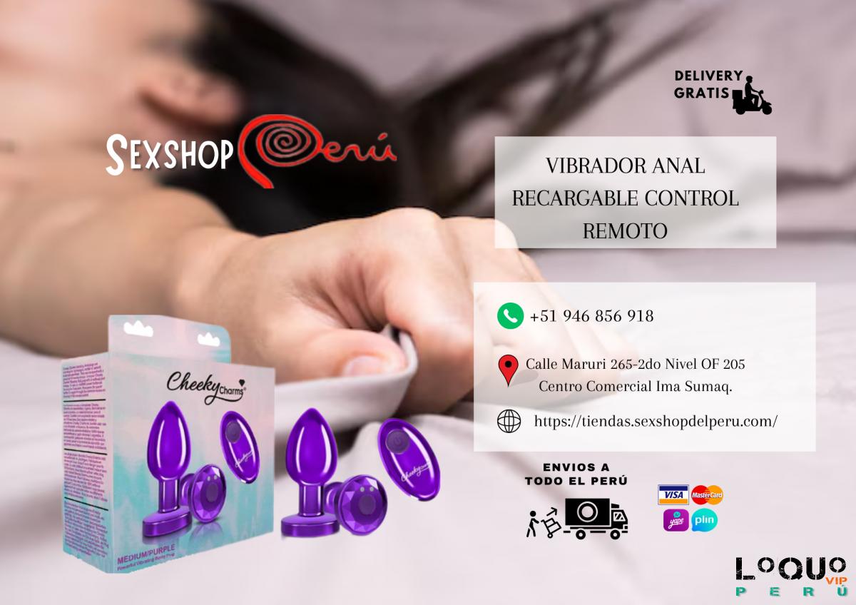 Sex Shop Cusco: PLUG VIBRADOR  ANAL CONTROL REMOTO