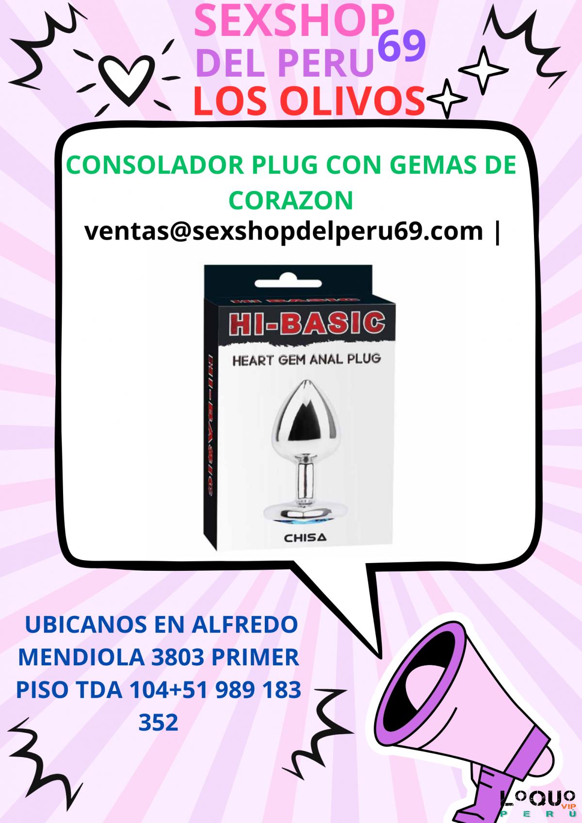 Sex Shop Lima: PLUG GEMAS CORAZON