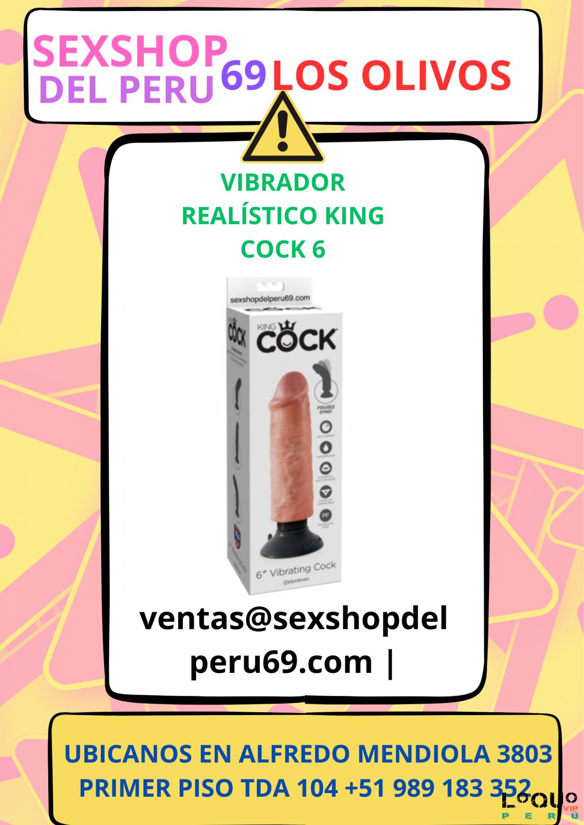 Sex Shop Lima: KING COCK 6 VIBRADOR
