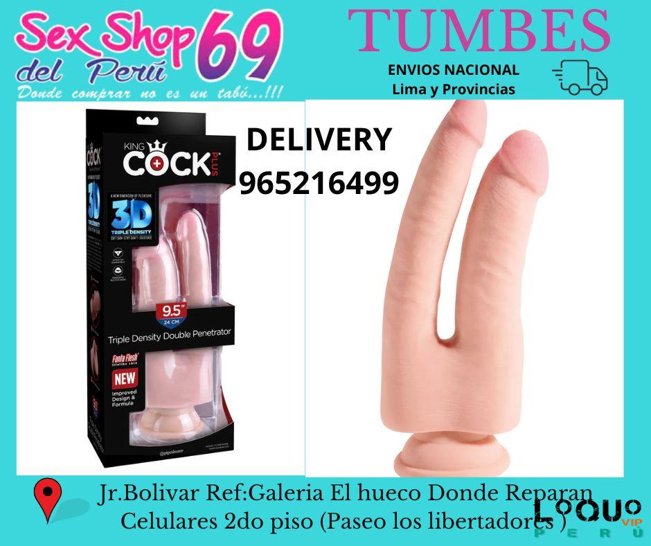 Sex Shop Tumbes: Consolador pene  doble Strap-On