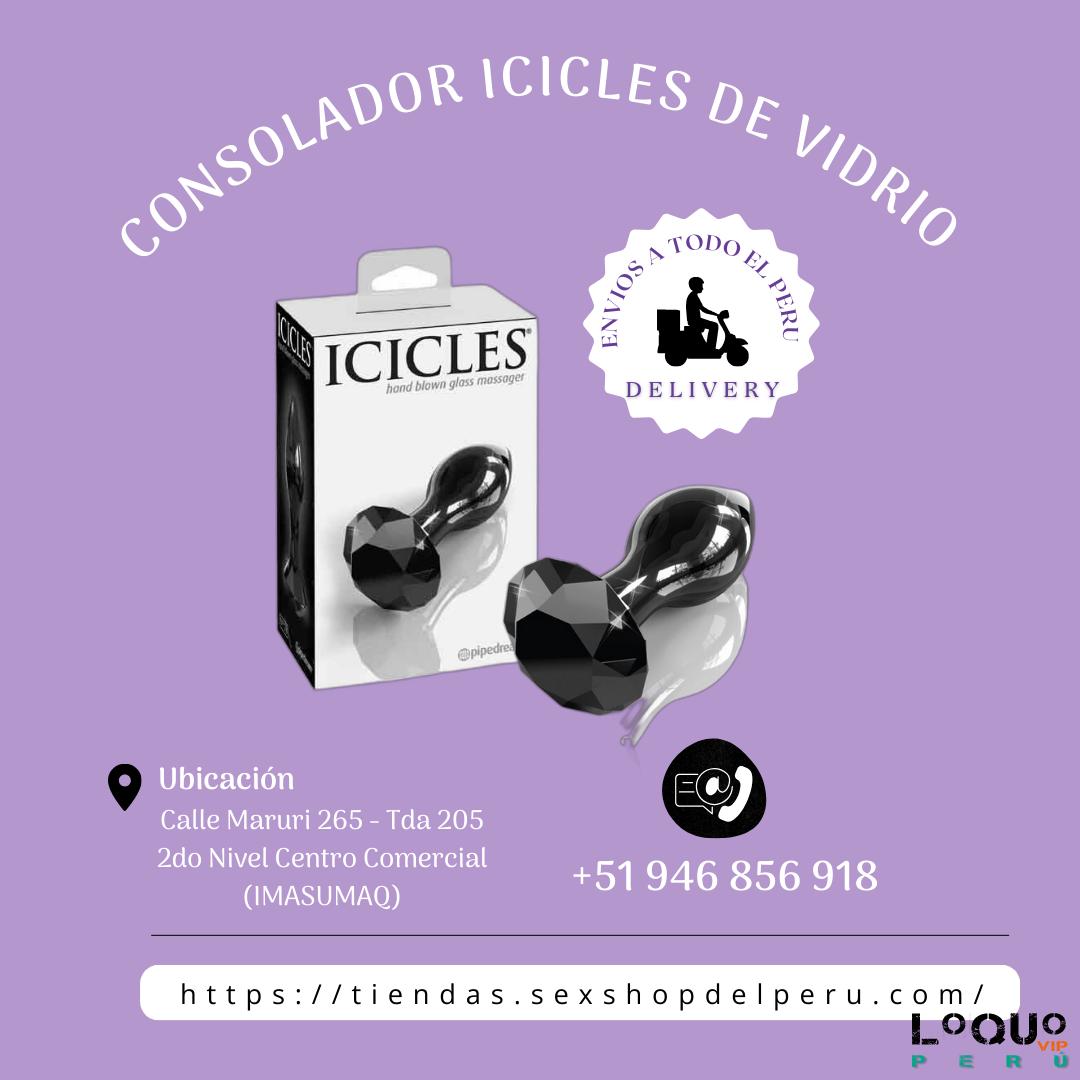 Sex Shop Cusco: CONSOLADOR ICICLES DE VIDRIO COMPLACE A TU ANO