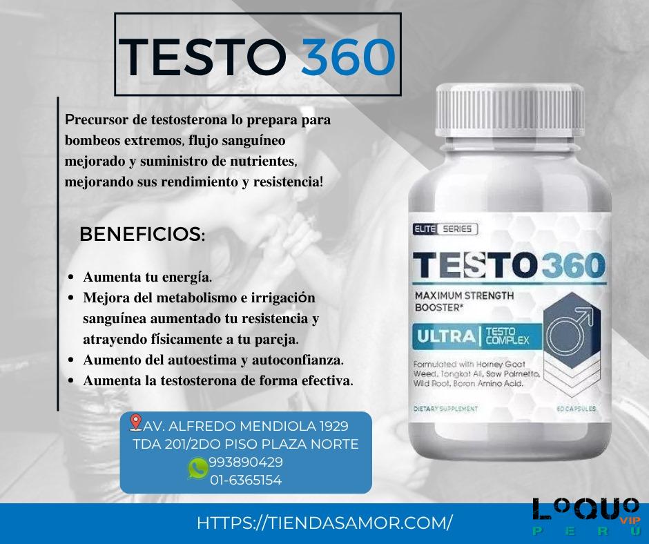 Sex Shop Lima Metropolitana: TESTO 360 - PODERO PRECURSOR DE TESTOSTERONA