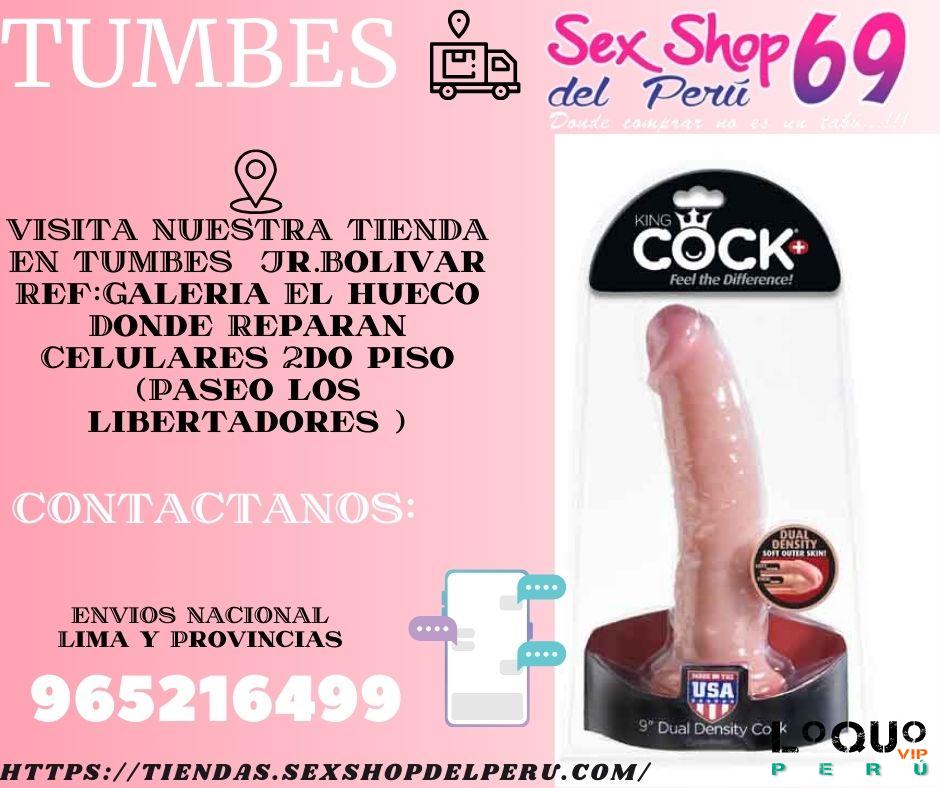 Sex Shop Tumbes: DILDO REALISTA DE DOBLE DENSIDAD DE 9’’ BLANCO