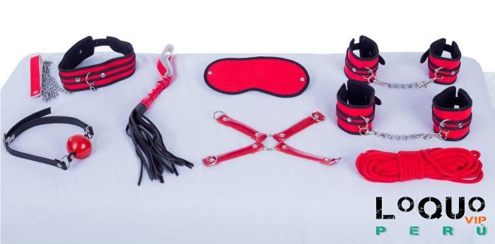 Sex Shop Lima: SADO BONDAGE II ROJO KIT FETISH