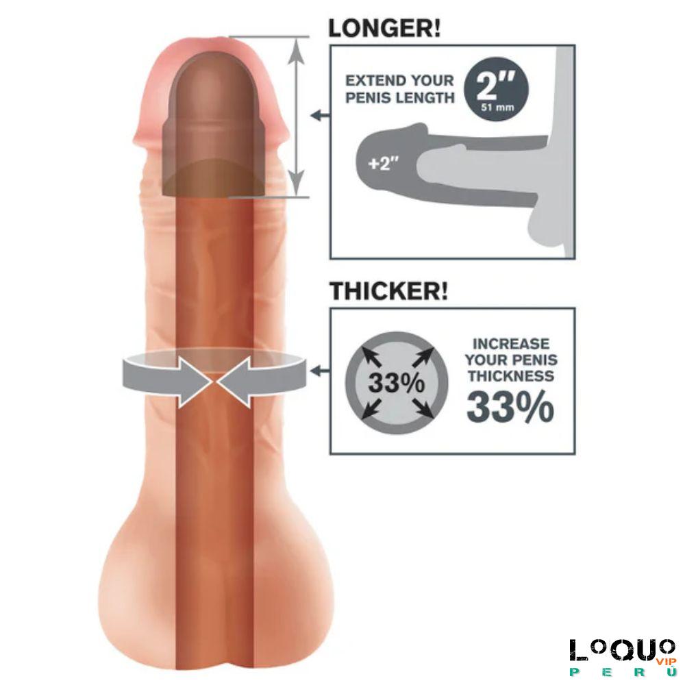 Sex Shop Tumbes: FUNDA + EXTENSIÓN MASTURBADORA CON FORMA DE ANO