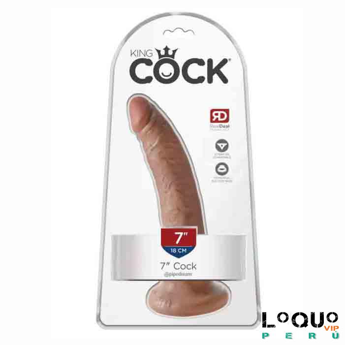 Sex Shop Lima: PIEL KING COCK 7 MARRON