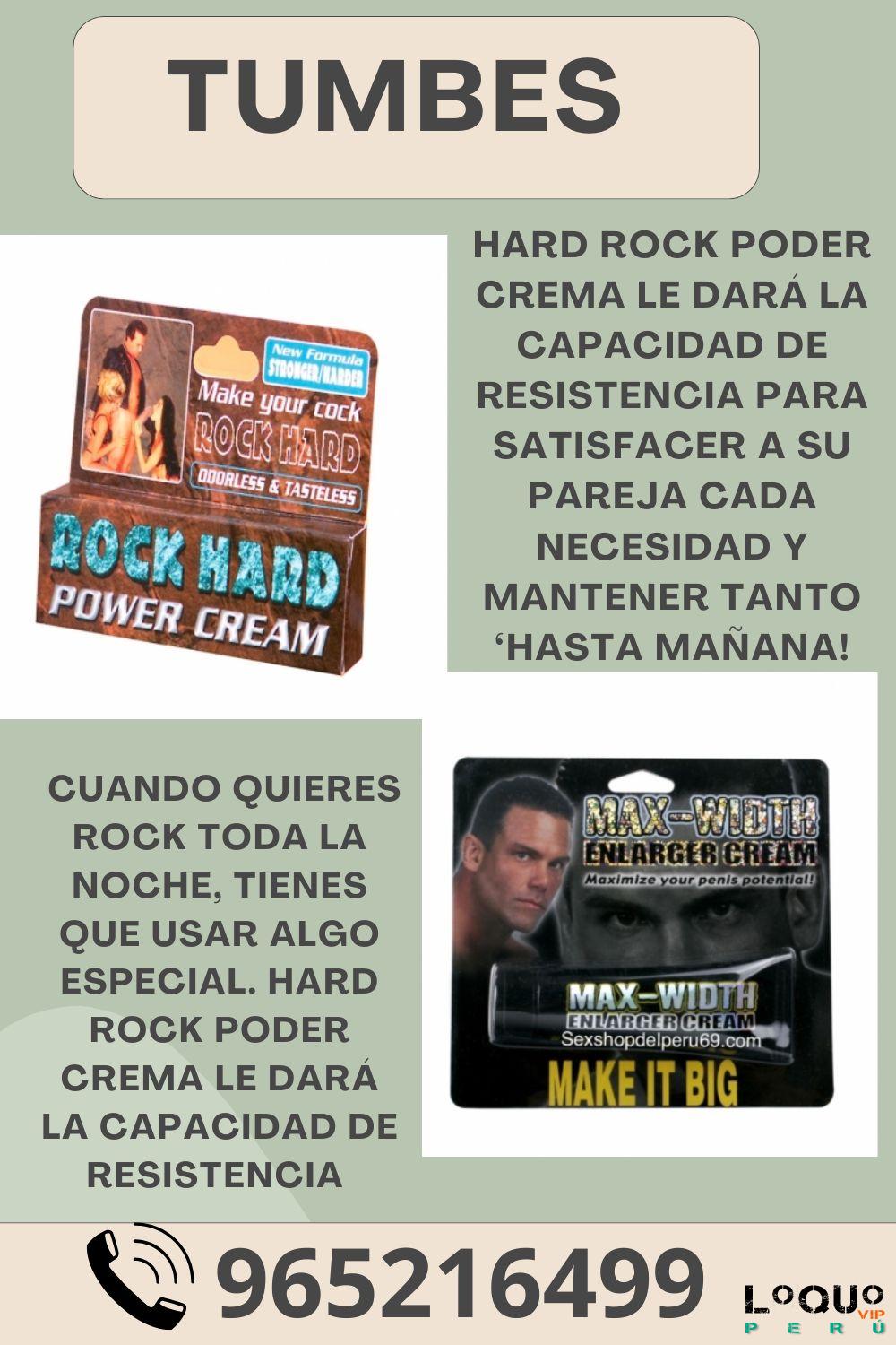 Sex Shop Tumbes: Crema de poder Rock Hard ENVIOS NACIONAL Lima y Provincias