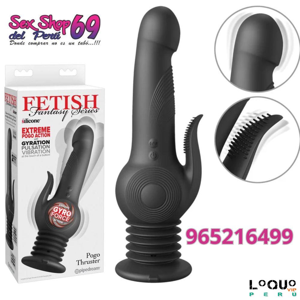 Servicios Virtuales Tumbes: Vibrador Pogo Thruster Rabbit  Fantasy de Pipedream, 23,5 cm