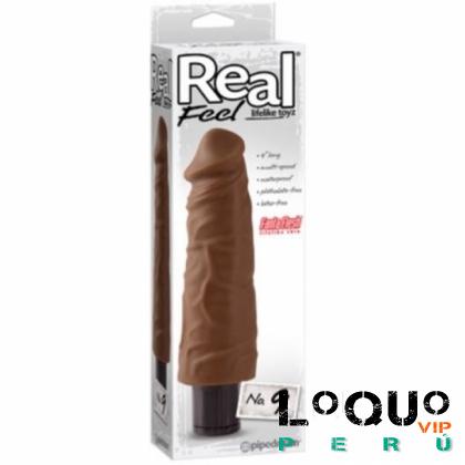 Sex Shop Lima: REAL FEEL BROWN 9 SILICONA