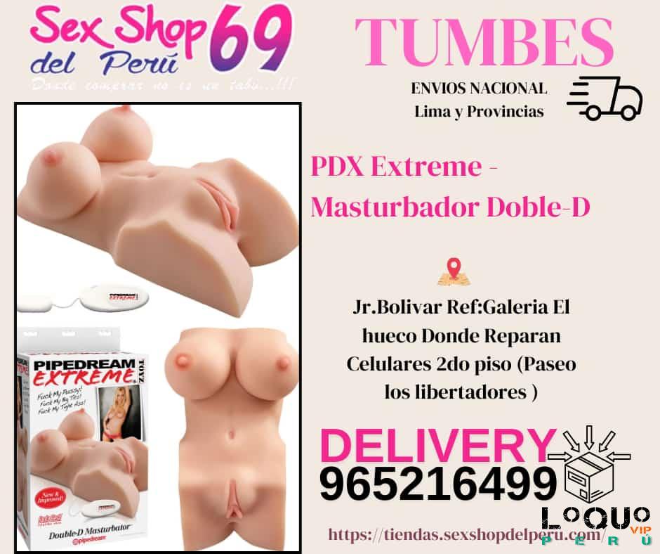 Sex Shop Tumbes: torso con dos orificios de placer - (natural)