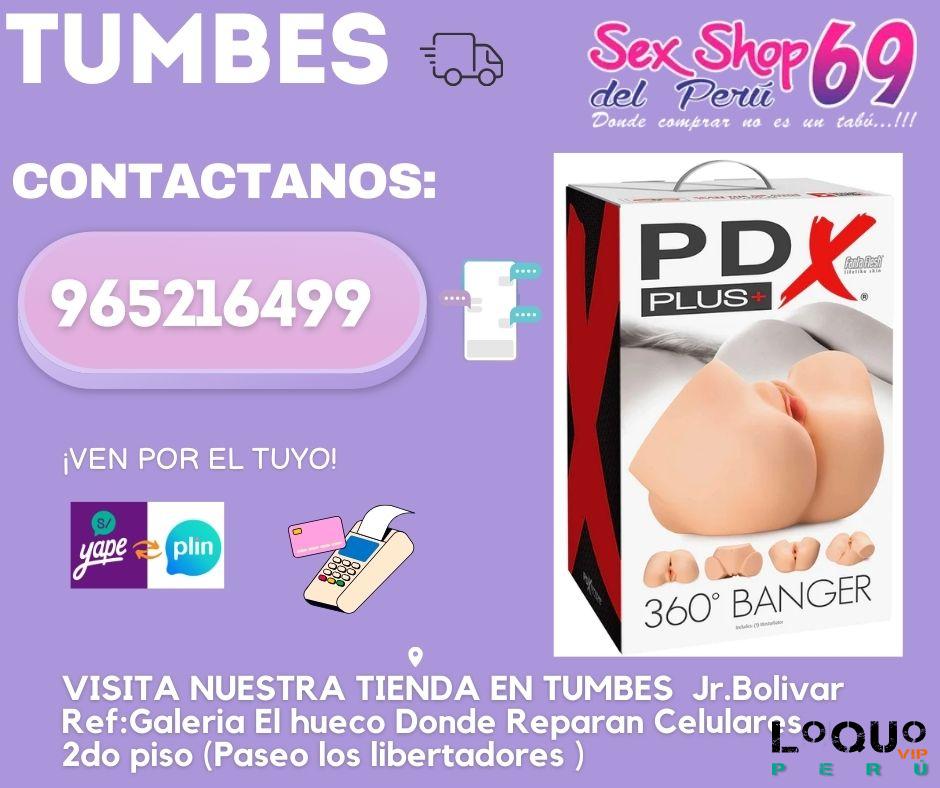 Sex Shop Tumbes: Masturbador multiposición PDX Plus 360 Banger - Vainilla
