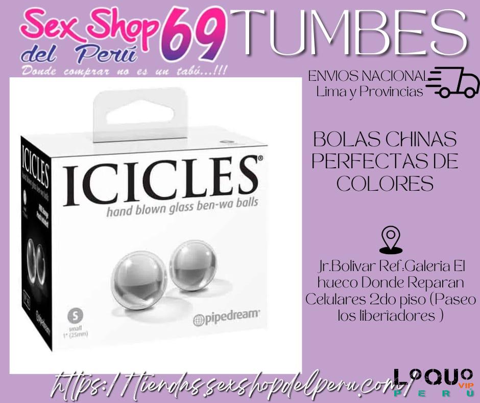 Sex Shop Tumbes: BOLAS DE AMOR DE VIDRIO ICICLES