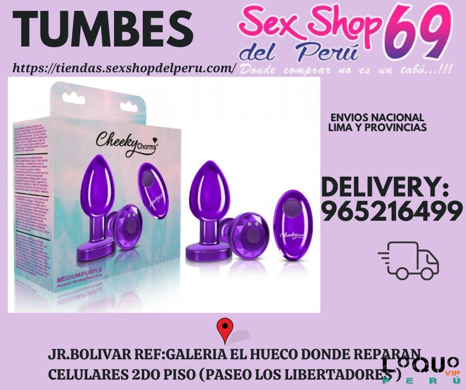 Sex Shop Tumbes: Anillos para el pene Stay Hard con cuentas - Morado