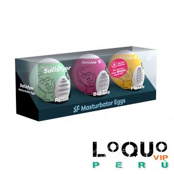 Sex Shop Lima: Huevo  pack 3 variados COLORES