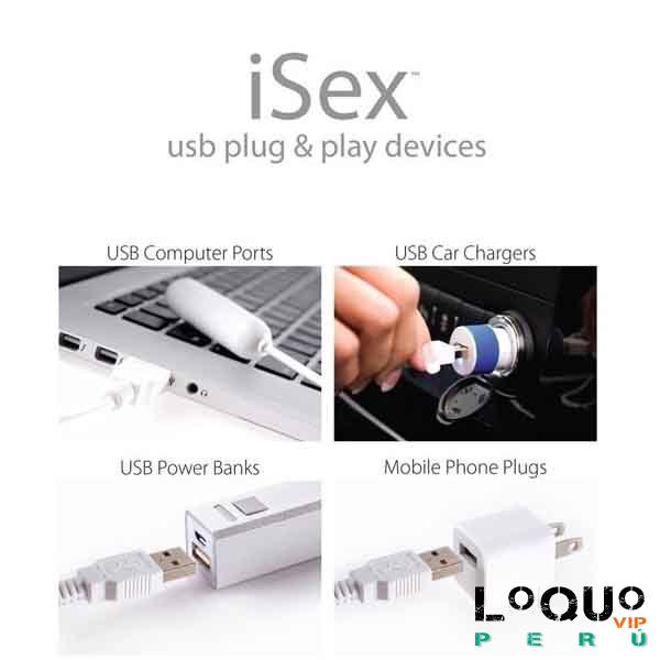 Sex Shop Tacna: VIBRADOR BLANCO SEXY USB BALA SXS69