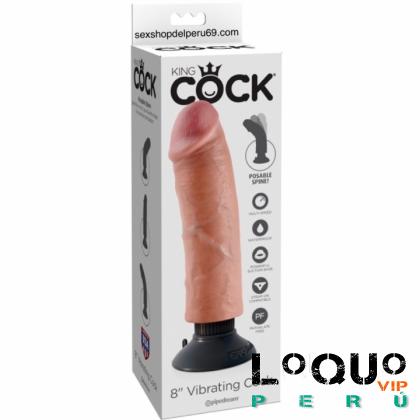 Sex Shop Lima: KING COCK 8 LATEX SUAVE